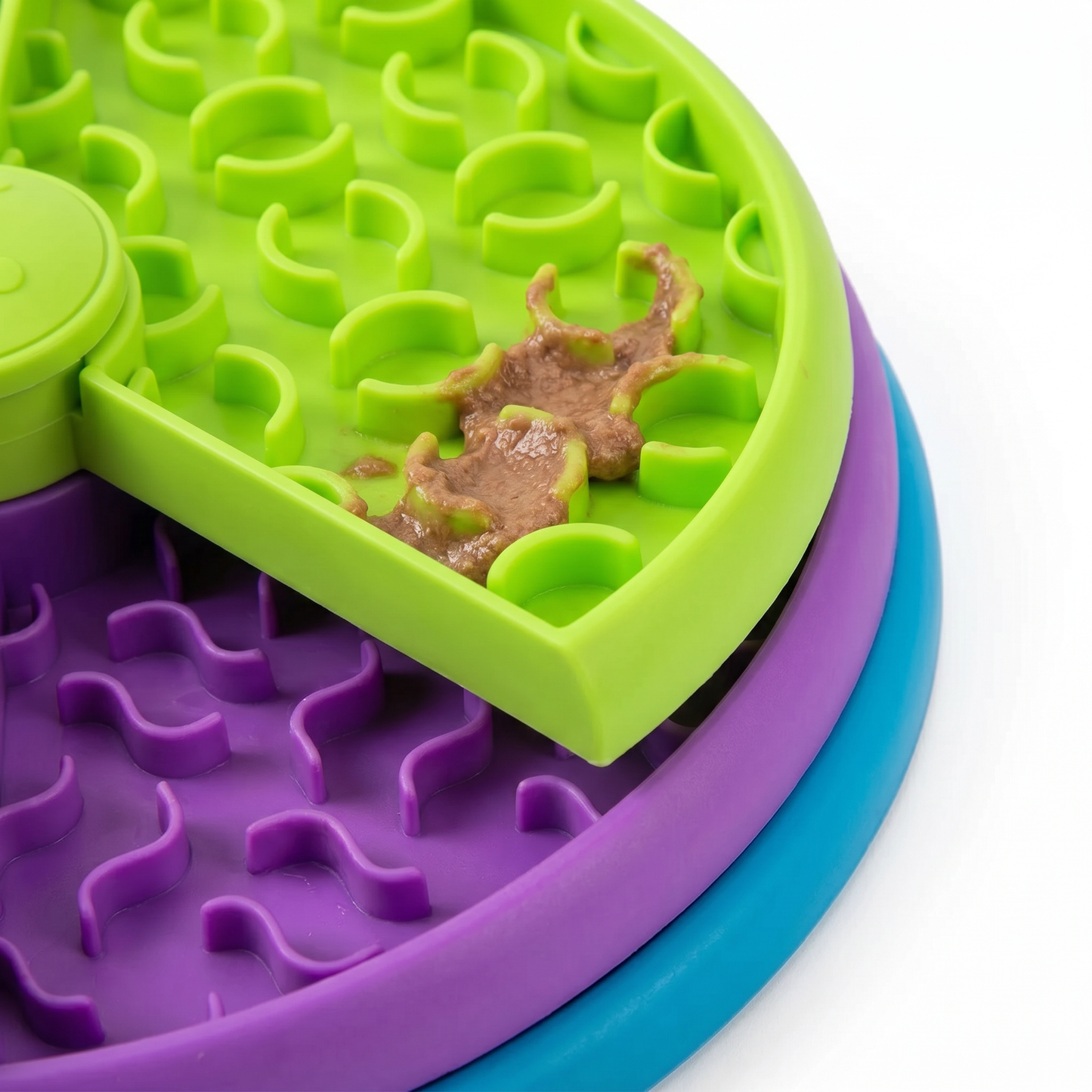 Slow Feeder Dog Bowl Rotating Puzzle 3-Section Detachable Brain Stimulation All Breeds – Pethurst