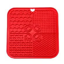 Dog Lick Mat Enrichment Kit Silicone 4-Section Non-Slip with Spreader – Pethurst