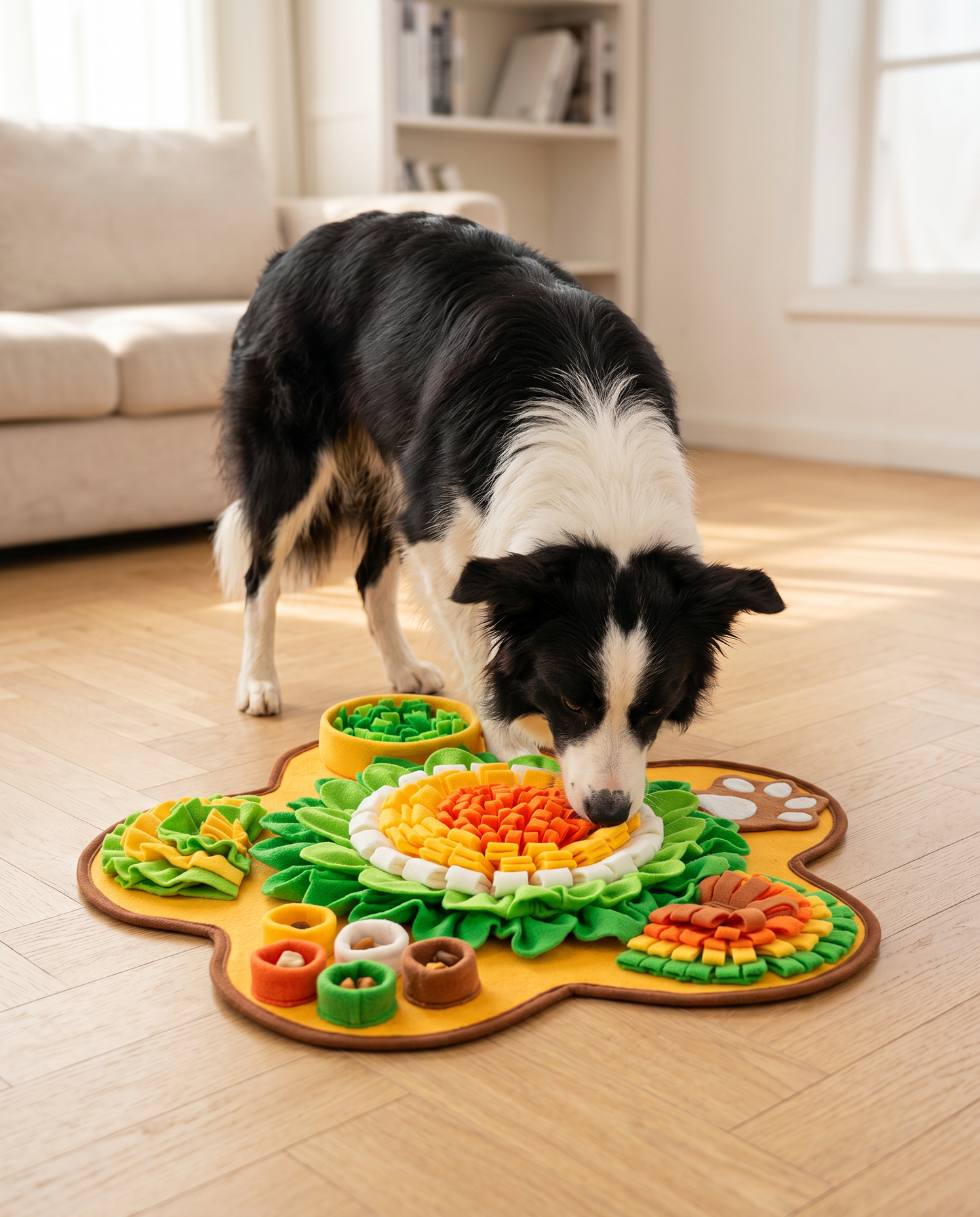 Dog Snuffle Mat Large Enrichment Slow Feeder Non-Slip Washable 60x60cm – Pethurst