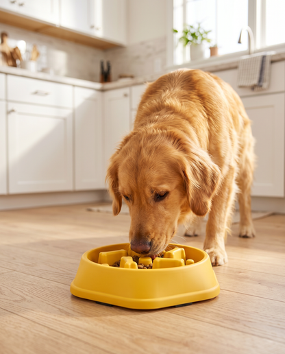 Slow Feeder Dog Bowl Anti-Gulp Maze Pattern Non-Slip Dishwasher Safe All Breeds – Pethurst
