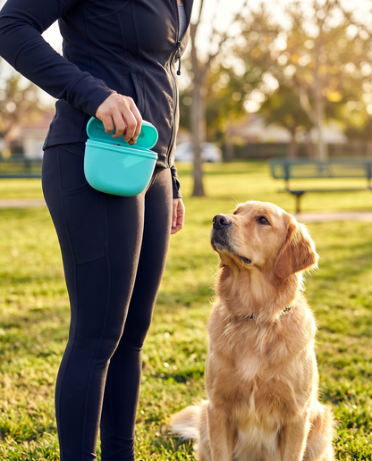 Dog Treat Pouch Clip-On Training Bag Easy Open Waist Belt Attachment – Pethurst