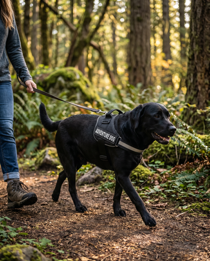 Dog Tactical Harness Customisable ID Patches Handle Reflective Adjustable XS–XL – Pethurst