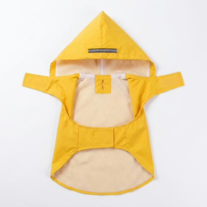 Dog Waterproof Rain Jacket Leash Hole Velcro Adjustable Fit All Breeds XS–6XL – Pethurst