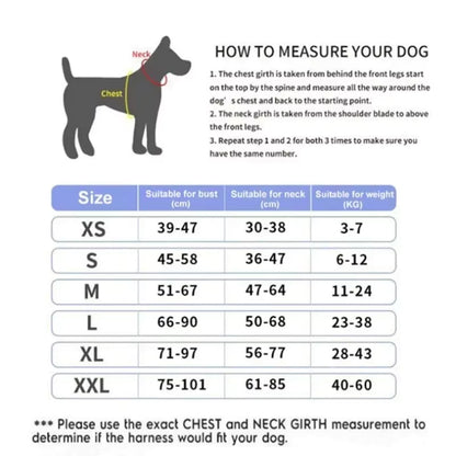 Dog Tactical Harness Customisable ID Patches Handle Reflective Adjustable XS–XL – Pethurst